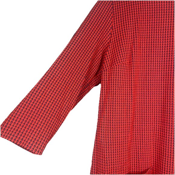 Boden Red Textured Midi Dress - Picture 5 of 14